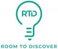 lightbulb outlined in teal with RTD in the middle and the text room to discover under the bulb